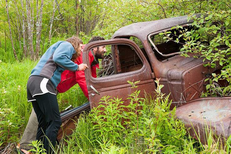 old abandoned truck