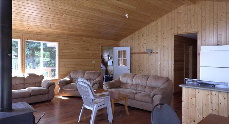 remote cabin interior