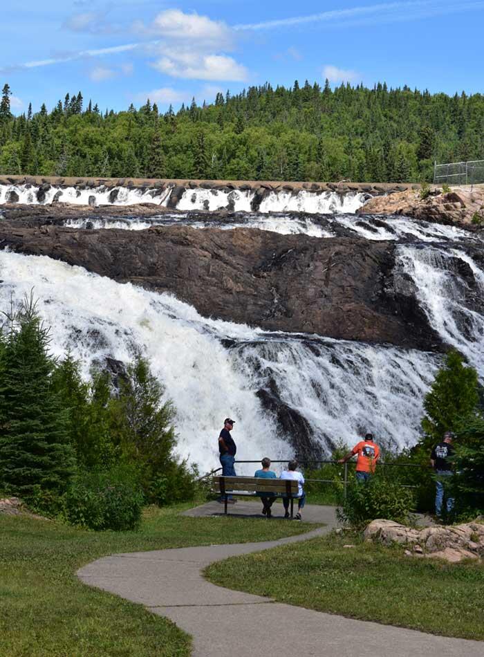 Scenic High Falls of the Magpie River wawa ontario