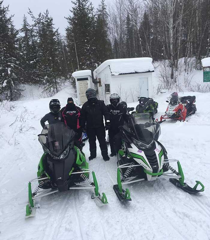 sleds at warm up shack