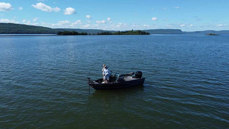 fishing boat whitefish lake