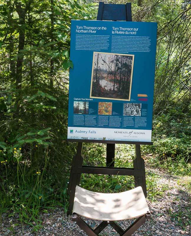 aubrey falls tom thomson interpretive panel