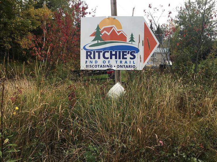 ritchie's end of trail sign